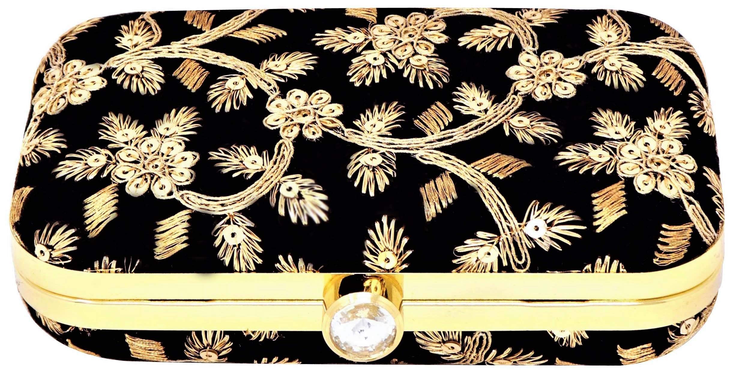 AILTINO Women's Elegant Box Clutch Purse with Detachable Sling Chain - Perfect for Evening Parties, Weddings & Special Occasions