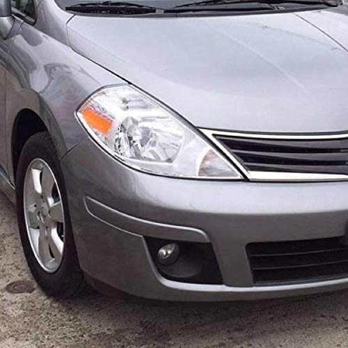 2007-2011 Nissan Versa Halogen Fog Light Kit with Bezels, Wiring, Switch & Bulbs - Direct Fit Replacement for Improved Night Visibility & Safety Driving