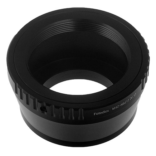 Fotodiox M42 to Nikon 1 Lens Mount Adapter - Compatible with Nikon V1, J1 Mirrorless Cameras & Pentax Takumar/Zeiss Lenses - 42mm Screw Mount for DSLR Photography, Travel & Vlogging