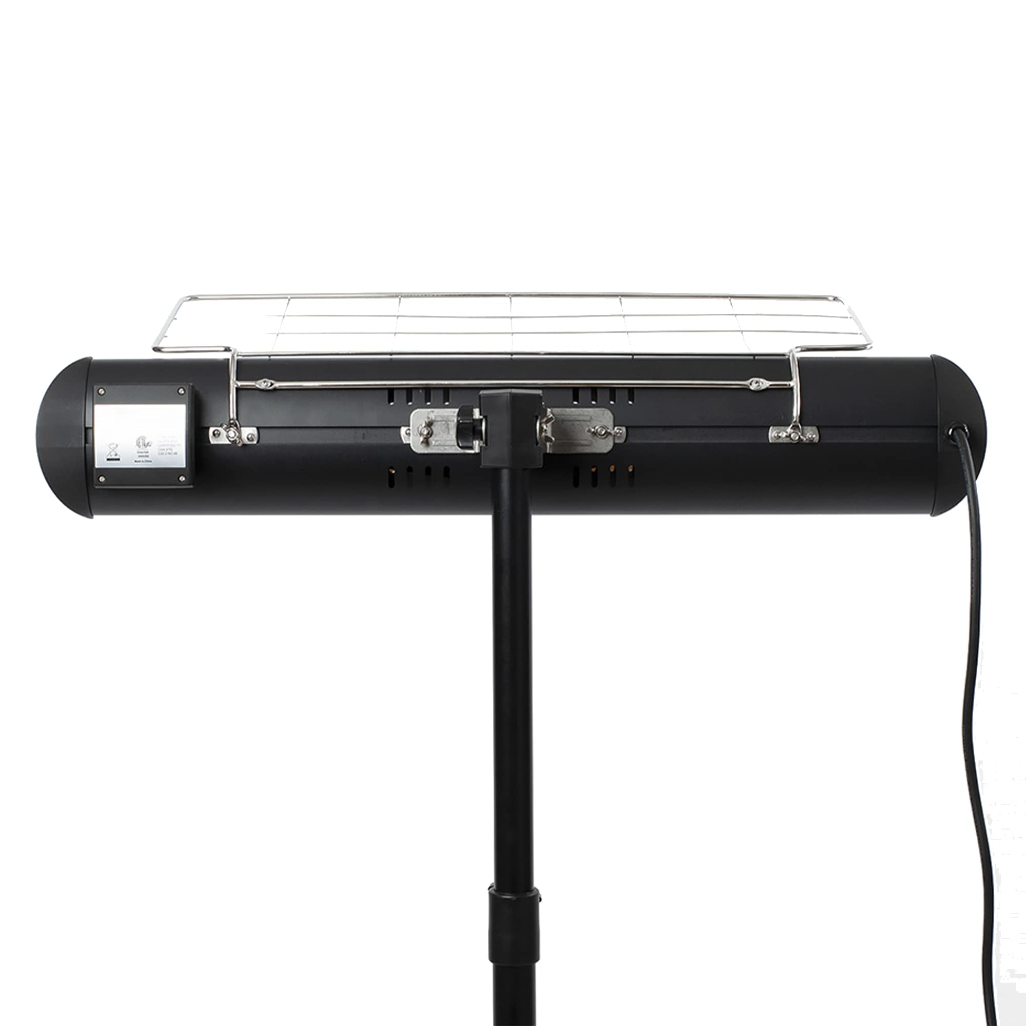 Outdoor Heater with Tripod Stand & Remote - Weatherproof Graphite Patio Heater for Decks, Backyards & Gardens | Perfect for Cold Evenings & Outdoor Entertaining, Black