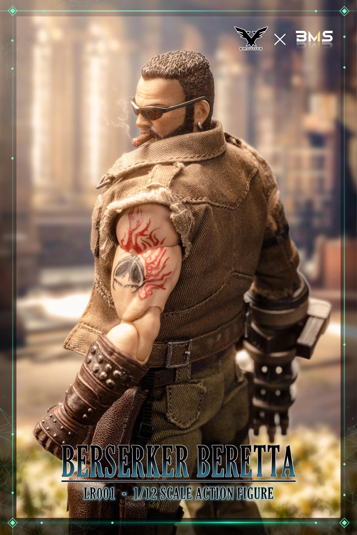 Brotoys 1/12 Berserker Beretta 12th Scale Collectible Action Figure with Detailed Accessories - Perfect for Display, Photography & Anime Fans Collection
