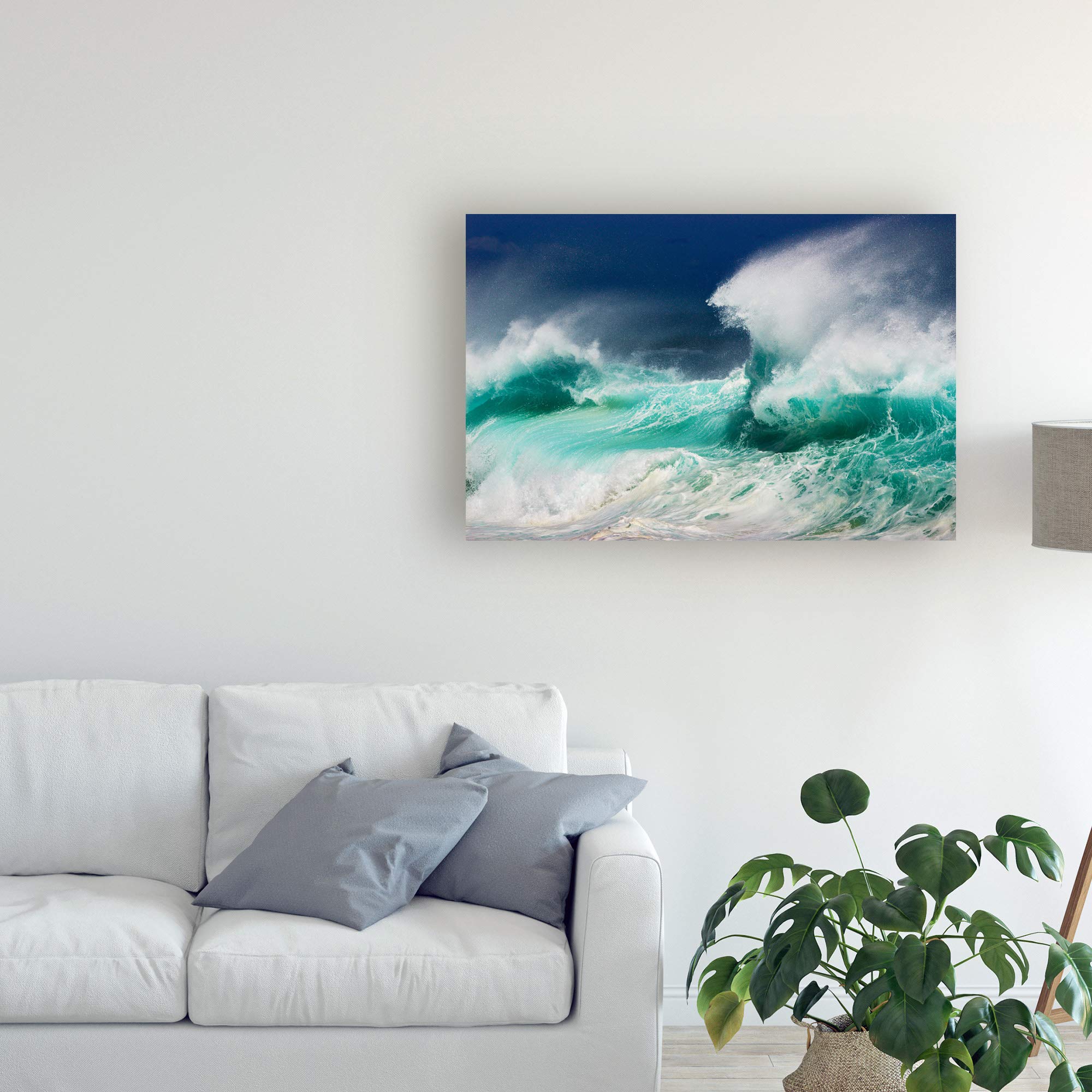 Trademark Fine Art - 30x47 Dead Man's Beach by Ralf Prien - Premium Canvas Wall Art for Living Room, Bedroom & Office Decor