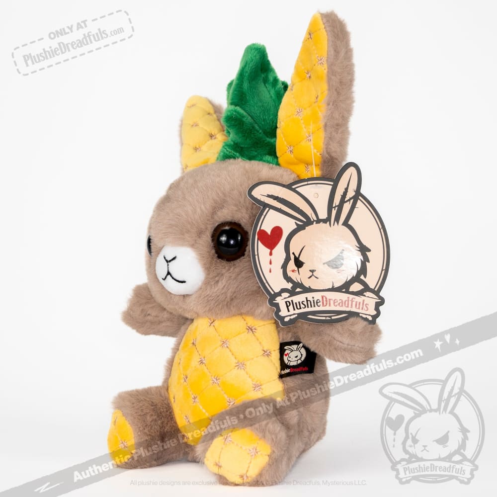 Plushie Dreadfuls Pineapple Rabbit Stuffed Animal - Soft Cute Bunny Plush Toy for Kids, Gift for Girls & Boys, Perfect for Bedroom Decor and Cuddling