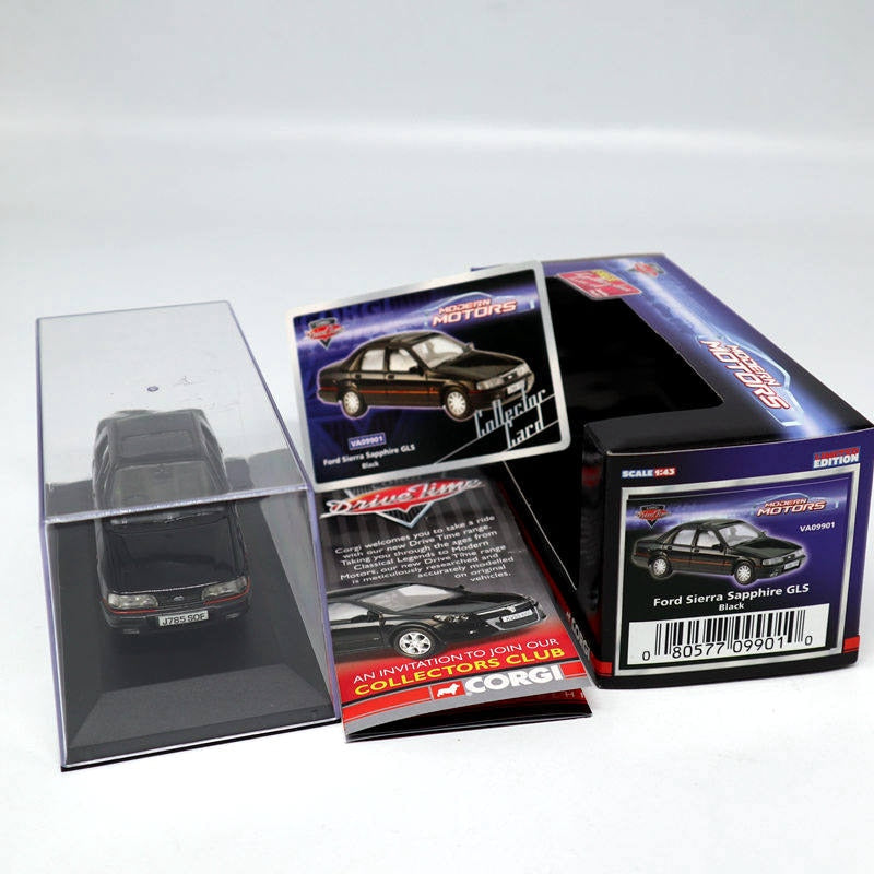 10pcs Wholesale LLEDO Vanguards 1:43 Scale Ford Sierra Sapphire GLS Black VA09901 Diecast Model Cars - Collectible Miniature Toy Vehicles for Display, Gifts & Car Enthusiasts