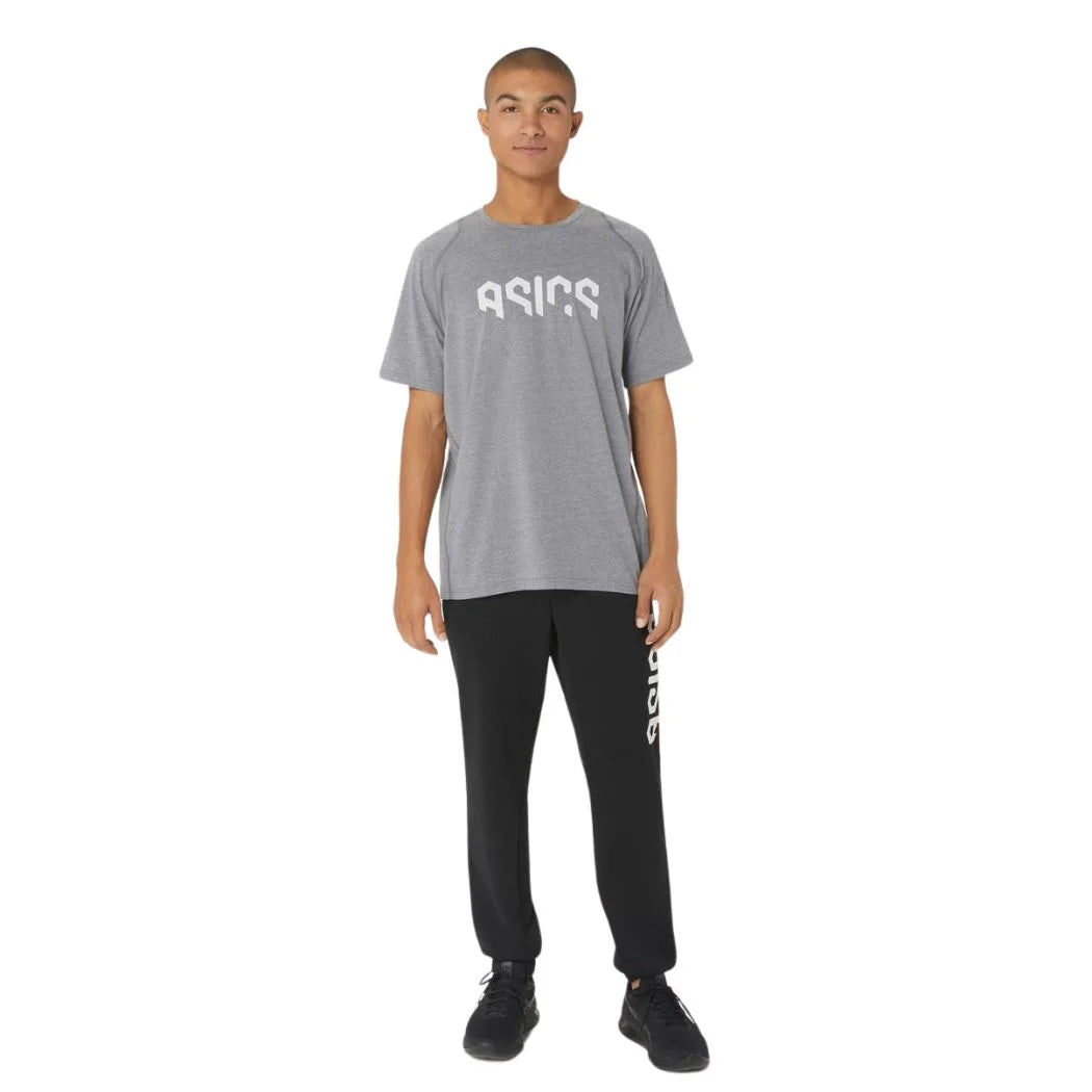 ASICS Hex Graphic Cotton Blend Men's T-Shirt - Comfortable Casual Athletic Tee for Running, Gym & Everyday Wear