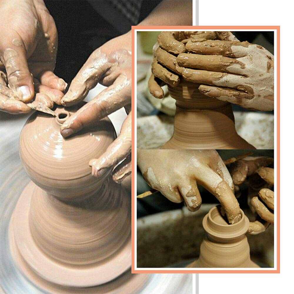 Huanyu Mini Electric Pottery Wheel - 5V USB Ceramic Clay Throwing Machine for DIY Craft & Ceramic Making | Perfect for Beginners, Art Classes & Home Pottery Projects (Package B)