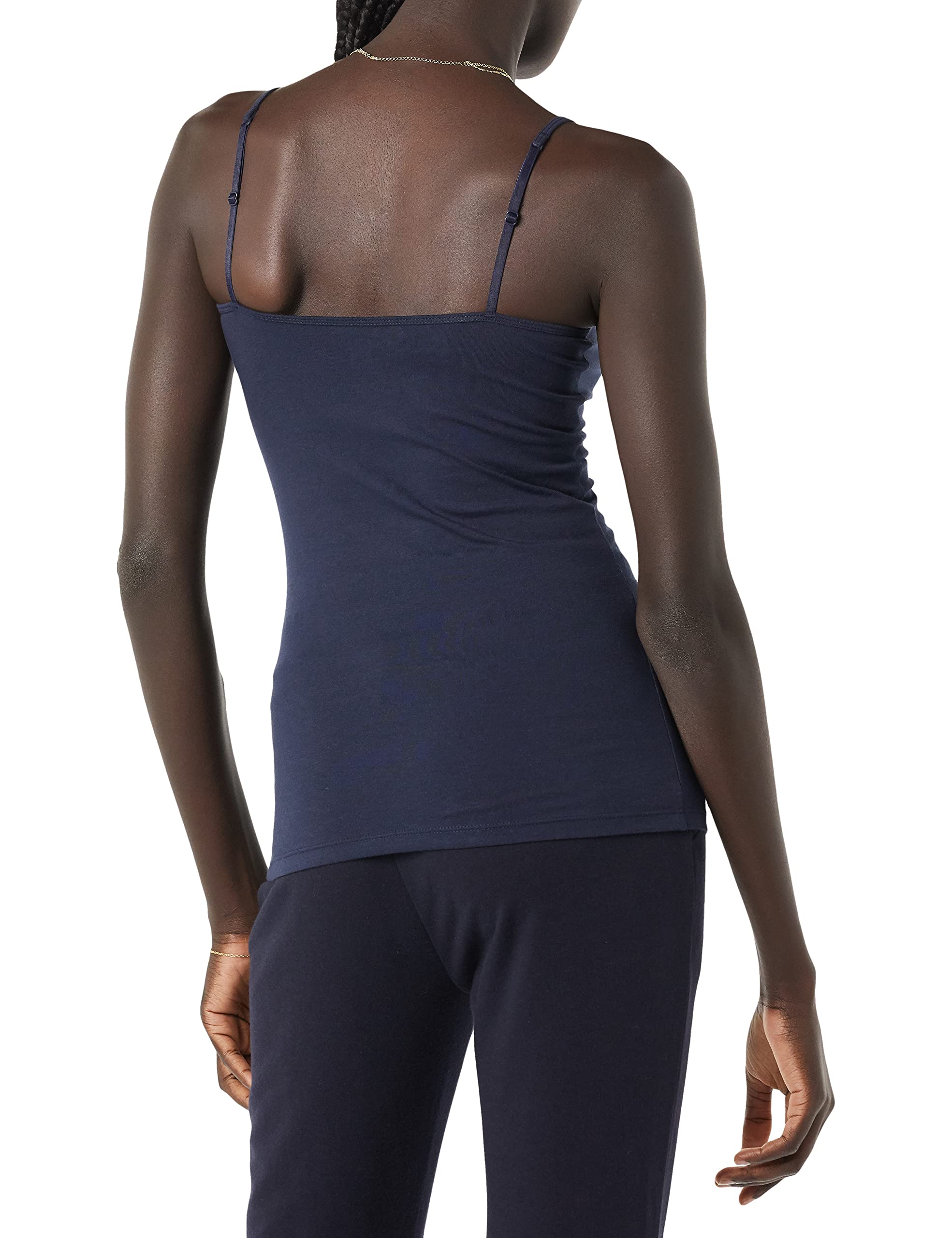Amazon Essentials Women's Slim-Fit Camisole Top - 4 Pack | Soft Stretch Basic Tank Tops for Layering, Sleep & Casual Wear | Comfortable Everyday Undershirt for Women