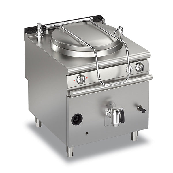 Baron 150L Indirect Heating Gas Boiling Pan Q90PF/GI150 - Commercial Stainless Steel Soup Cooker for Restaurant, Catering & Food Production - Perfect for Large Batch Cooking, Soup Making & Food Processing