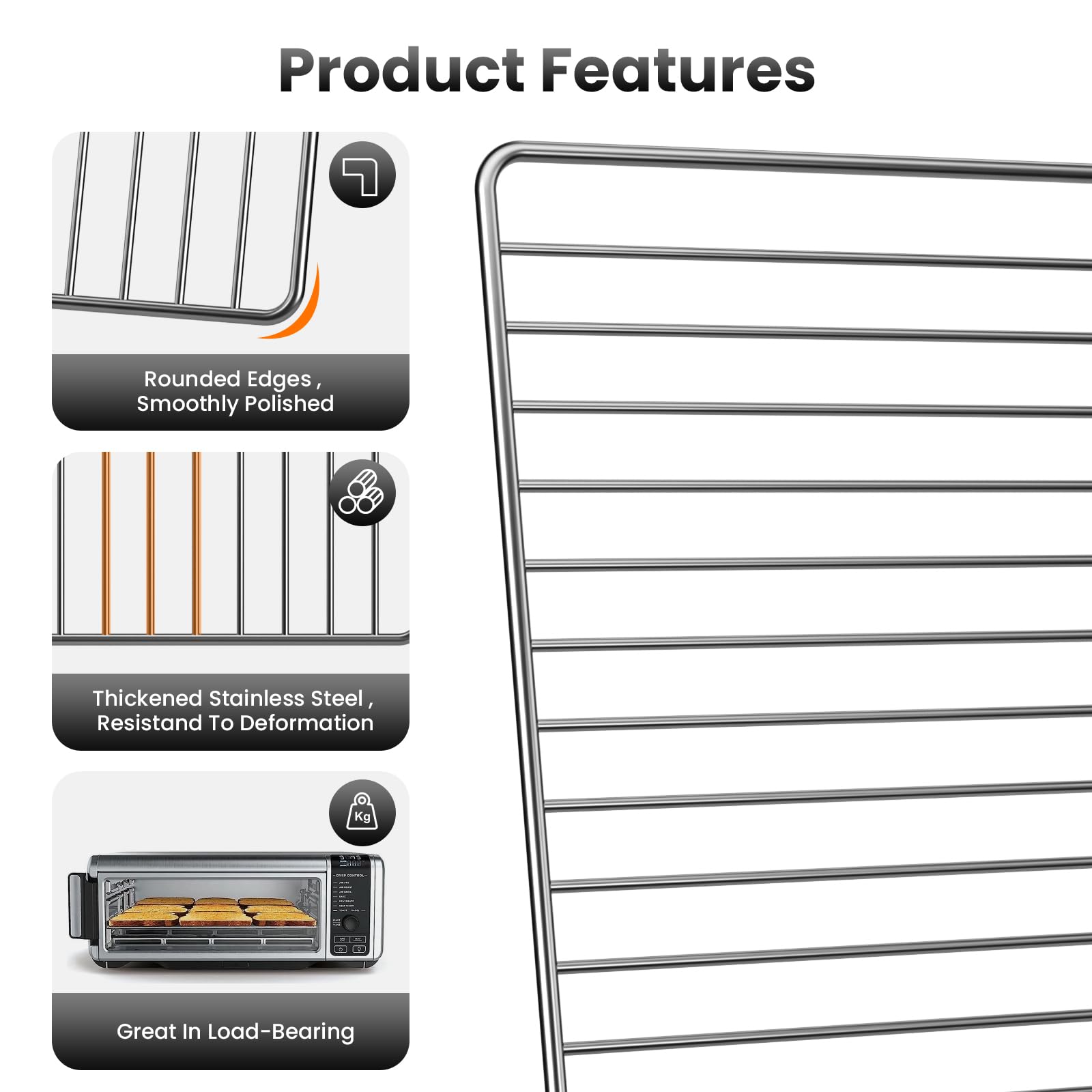 Original Replacement Baking Tray for Ninja Foodi SP100 SP101 Digital Air Fryer Oven | Durable Mesh Basket Accessory | Perfect for Baking, Roasting & Air Frying | Compatible with SP100 Series Oven Racks