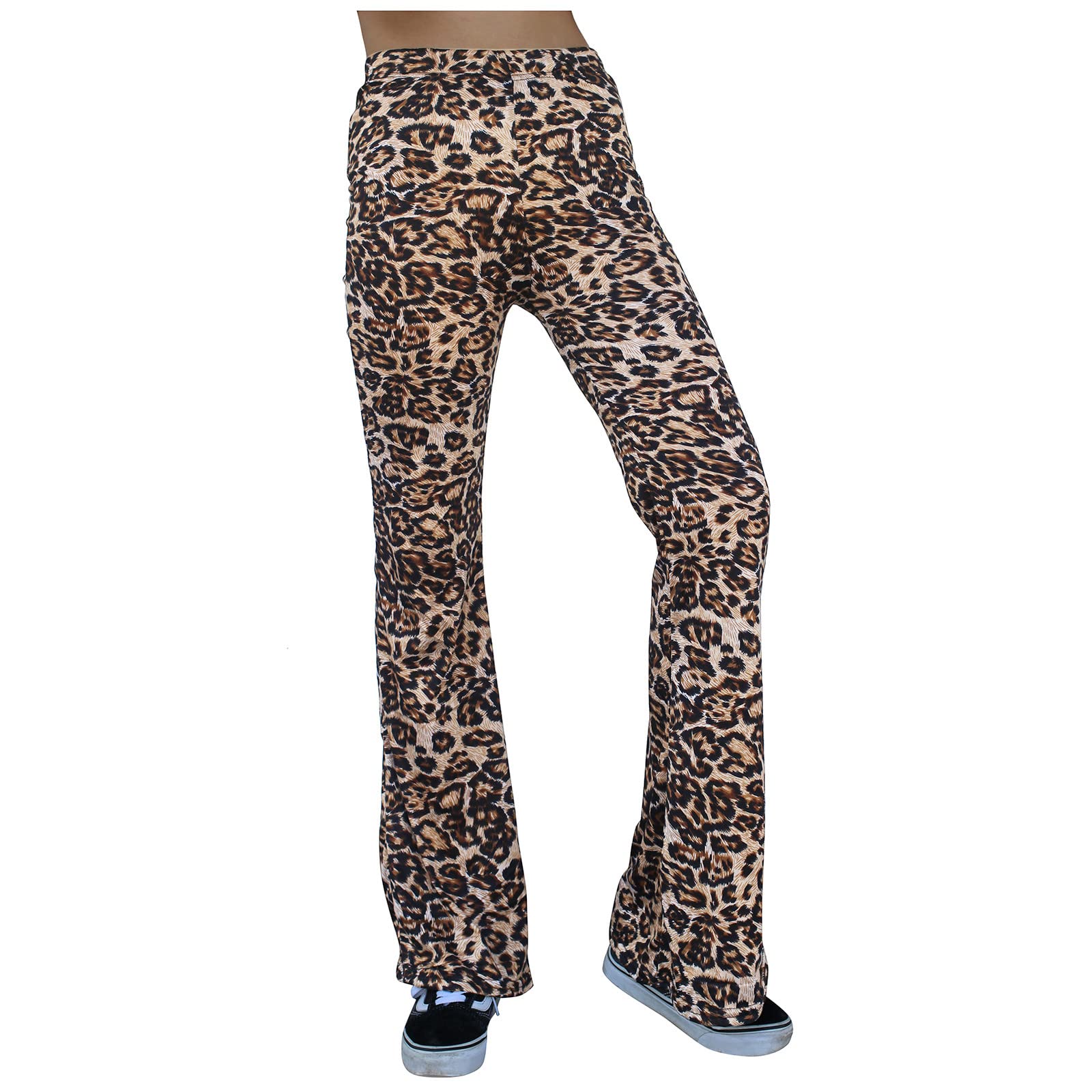 Leopard Print Yoga Pants for Women - High Waisted Tummy Control Workout Leggings with Pockets | Business Casual, Fitness, Running & Lounge Wear
