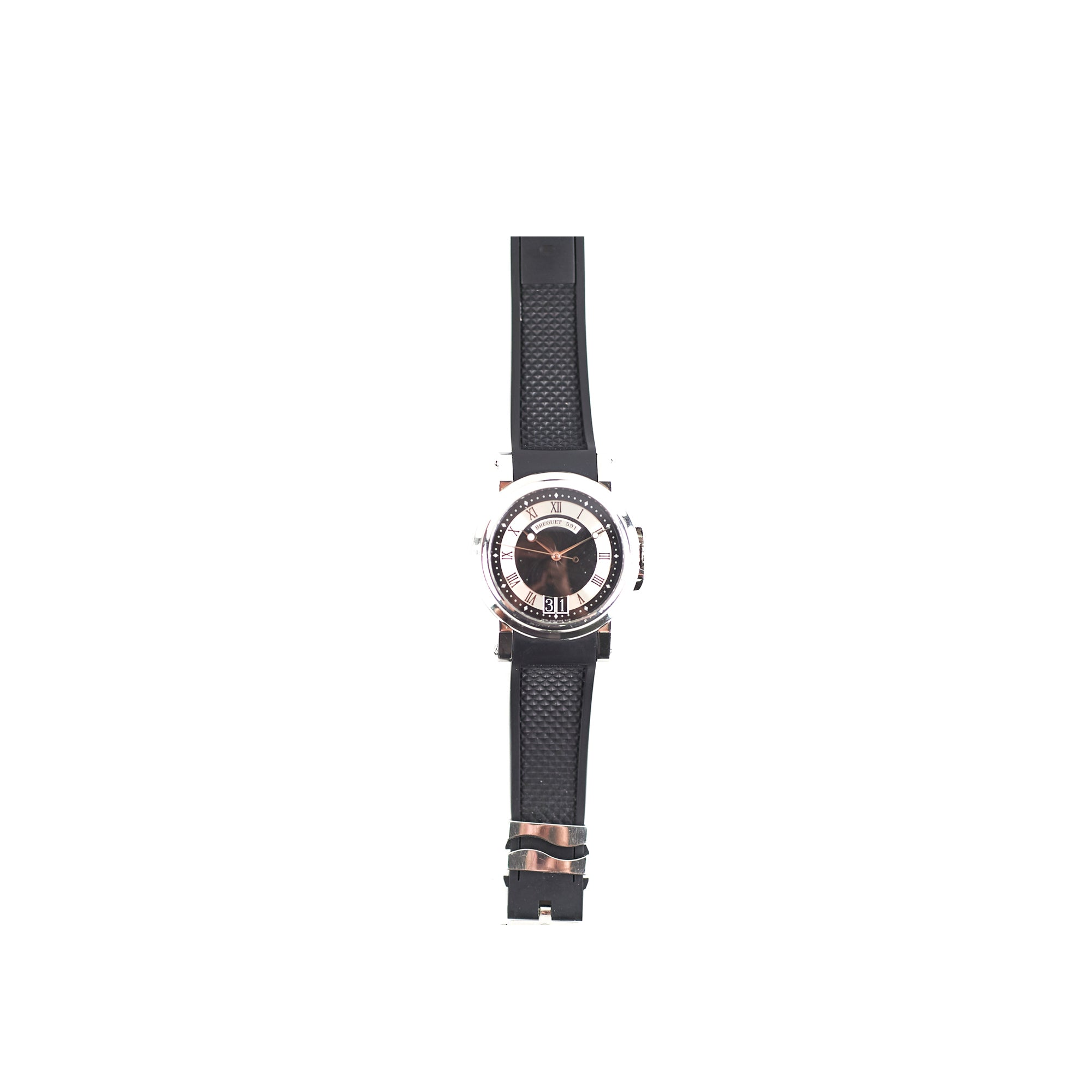 Breguet Marine 5817 Stainless Steel Black Dial Men's Luxury Watch for Diving, Business & Formal Occasions
