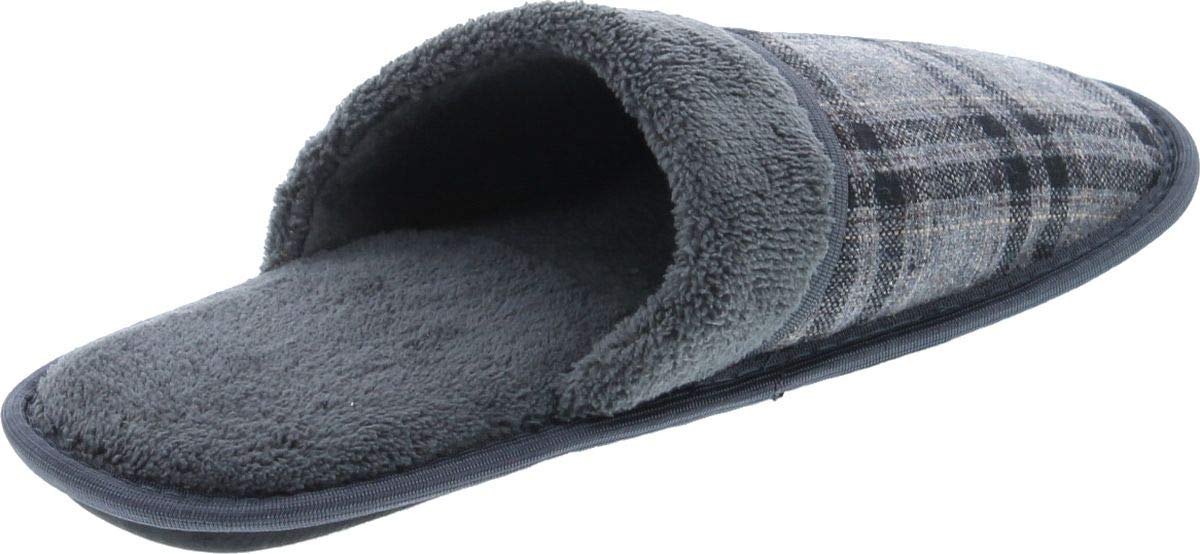 Men's Plaid Flannel Slippers - Soft & Warm House Shoes for Indoor Comfort - Perfect for Winter, Lounging, and Cozy Home Relaxation