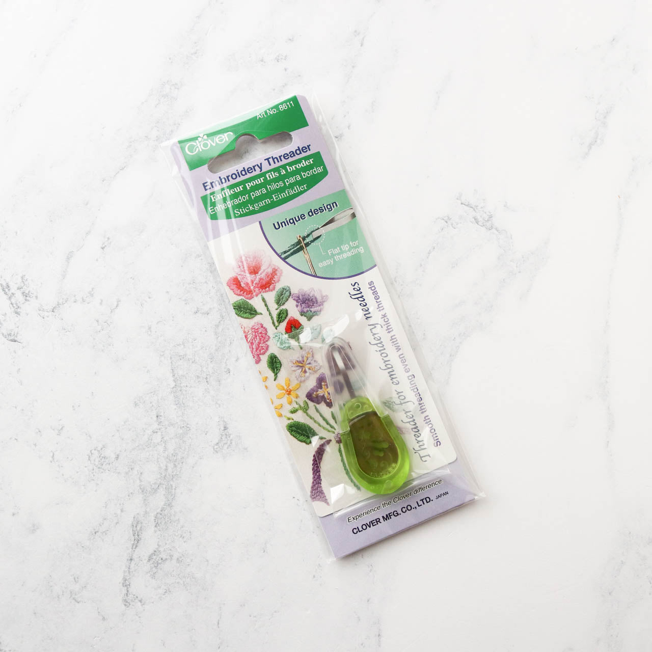 Flat Tip Needle Threader - Easy Sewing & Embroidery Tool for Quick Threading | Perfect for Hand Sewing, Quilting, and Crafting Projects