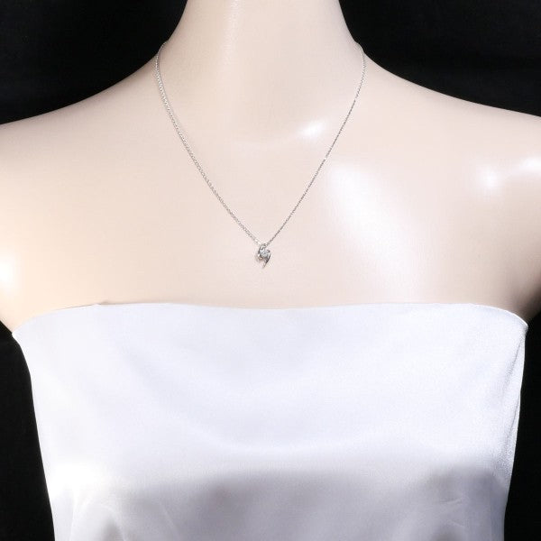18K White Gold Diamond Necklace for Women - Elegant Dainty Pendant Jewelry Gift for Anniversary, Valentine's Day & Special Occasions - Perfect for Weddings, Parties & Date Nights