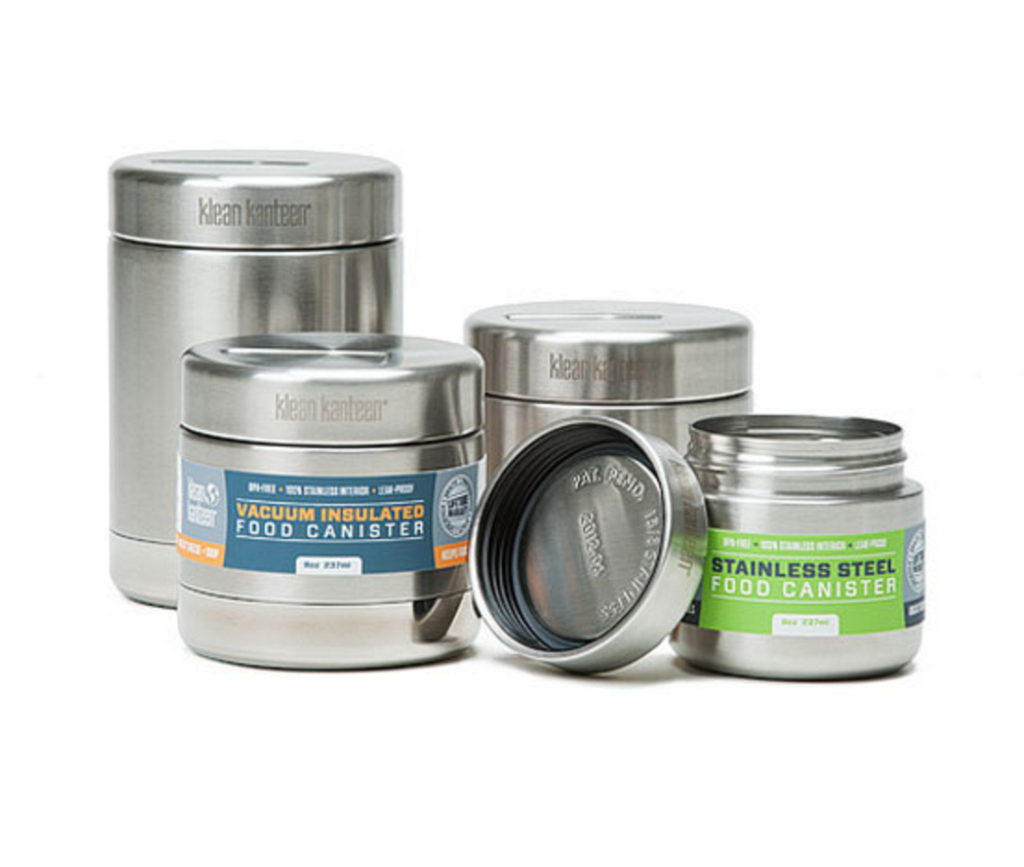 Klean Kanteen Single Wall Stainless Steel Food Storage Canister Set - Airtight Containers for Kitchen Pantry Organization & Bulk Food Storage