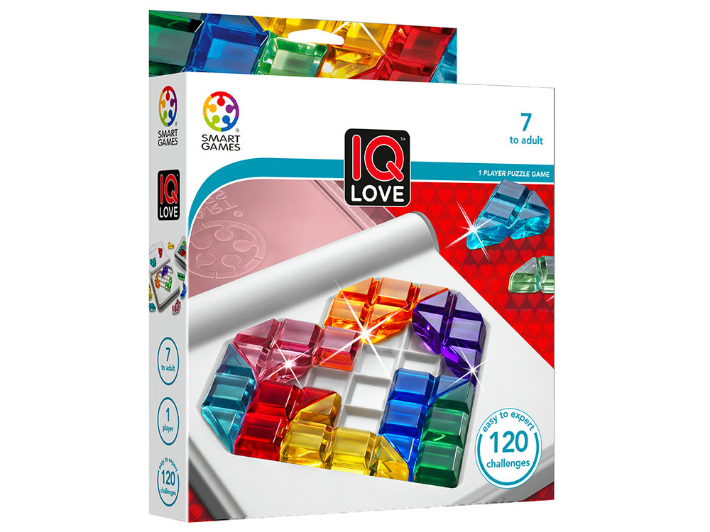 Smart Games IQ Love - Challenging Puzzle Game for Kids & Adults - Perfect for Family Game Night, Travel & Brain Training