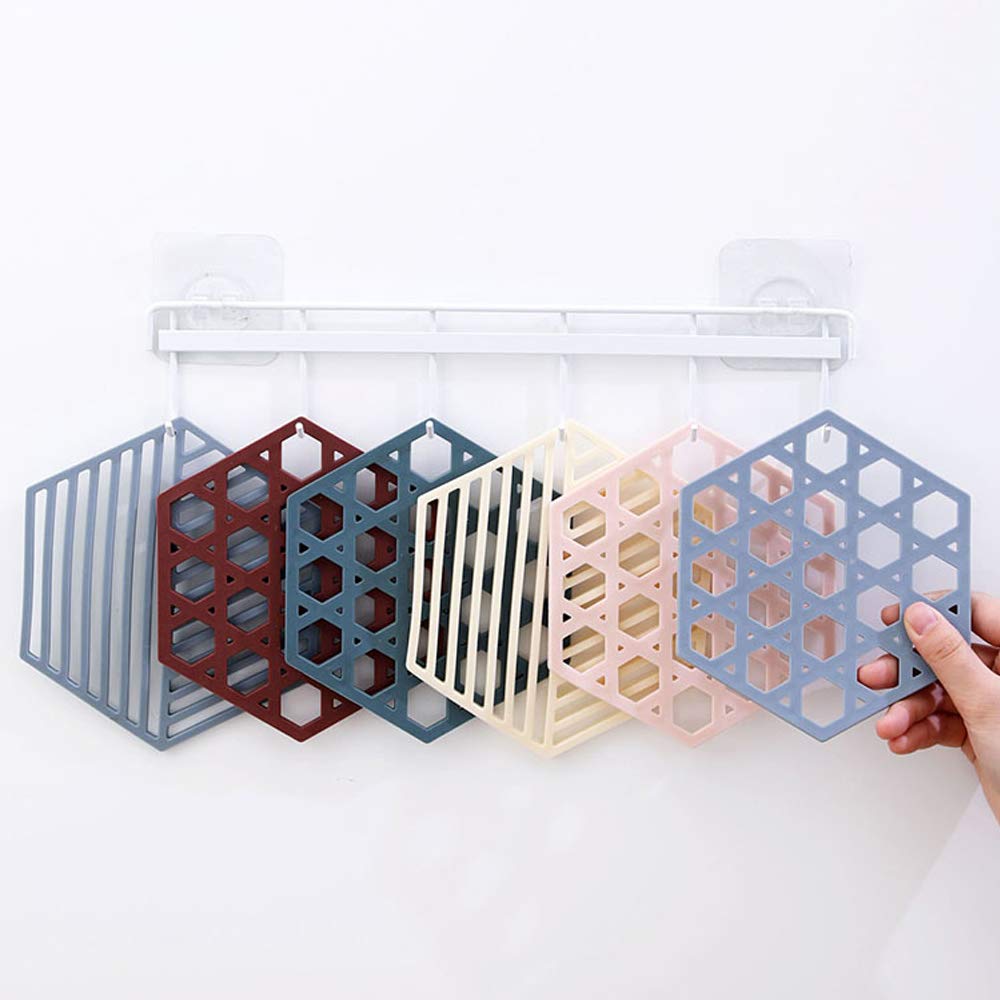Multipurpose Silicone Placemats Set - 4 Pack Heat Resistant, Non-Slip Kitchen Mats for Bowls, Coffee Cups & Hot Dishes | Waterproof, Food Grade Silicone Trivets | Perfect for Dining Table, Office Desk & Outdoor Picnics