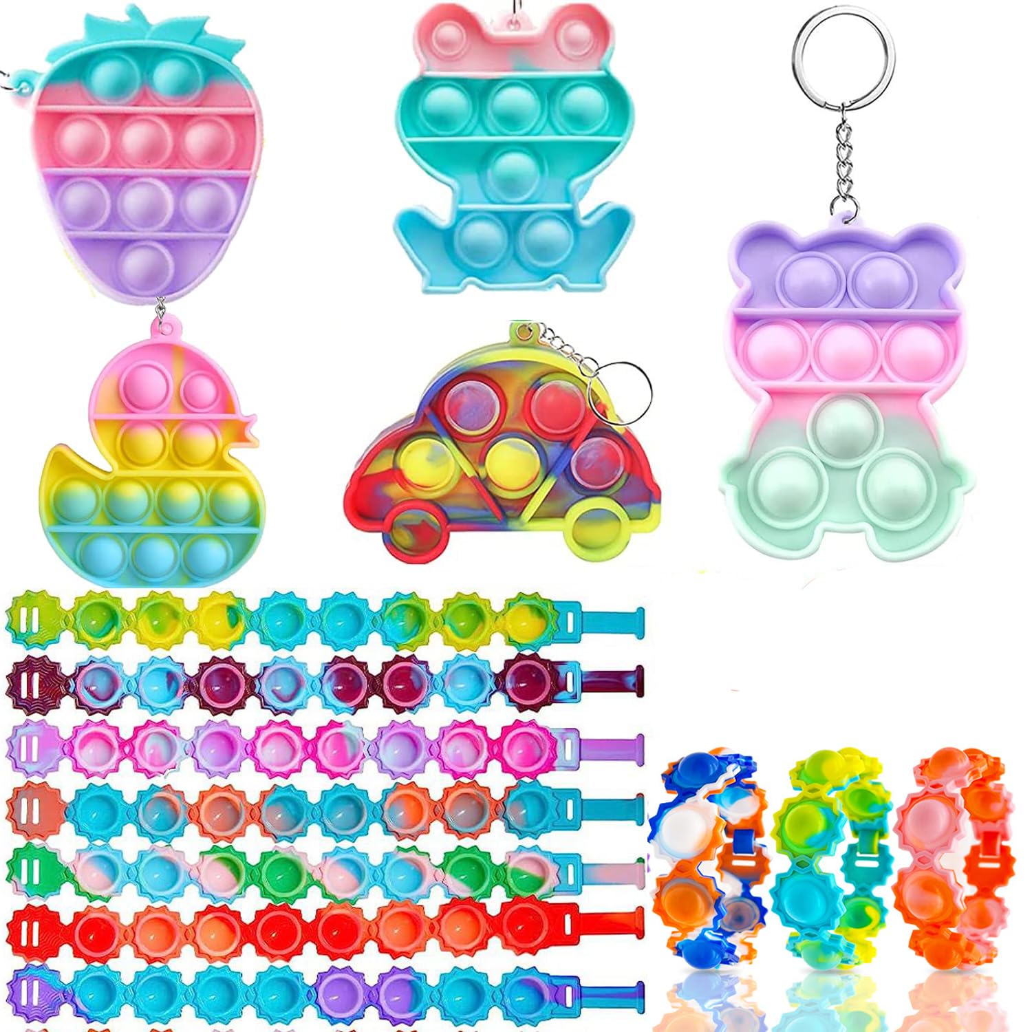 118 Pcs Kids Party Favors - Bulk Pop Fidget Toys, Treasure Box Toys & Classroom Prizes for Boys & Girls Ages 4-12 | Pinata Fillers, Goodie Bag Stuffers, Carnival Prizes | Perfect for Birthday Parties, School Rewards & Treasure Hunts
