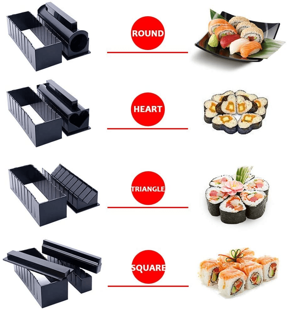 Premium DIY Sushi Making Kit - Complete Set with Bamboo Mat, Rice Paddle & Recipe Guide | Perfect for Home Cooking, Date Nights & Japanese Cuisine Lovers