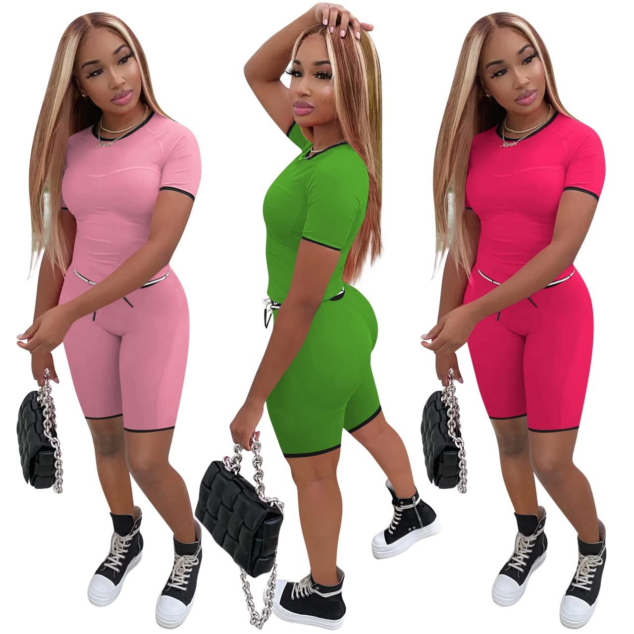 Yidengymx Women's 2-Piece Shorts Outfit - Summer Casual Tracksuit Set for Women | Gym, Yoga, Running & Lounge Wear