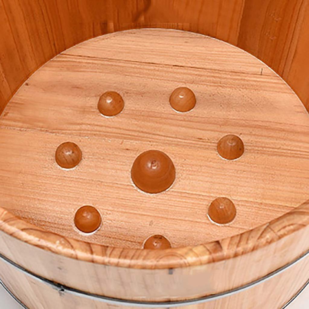 Wooden Foot Soaking Tub for Home Spa - Foot Massage Sauna Bucket with Aromatherapy | Relaxing Bath for Feet, Sauna Accessories & Wellness Set