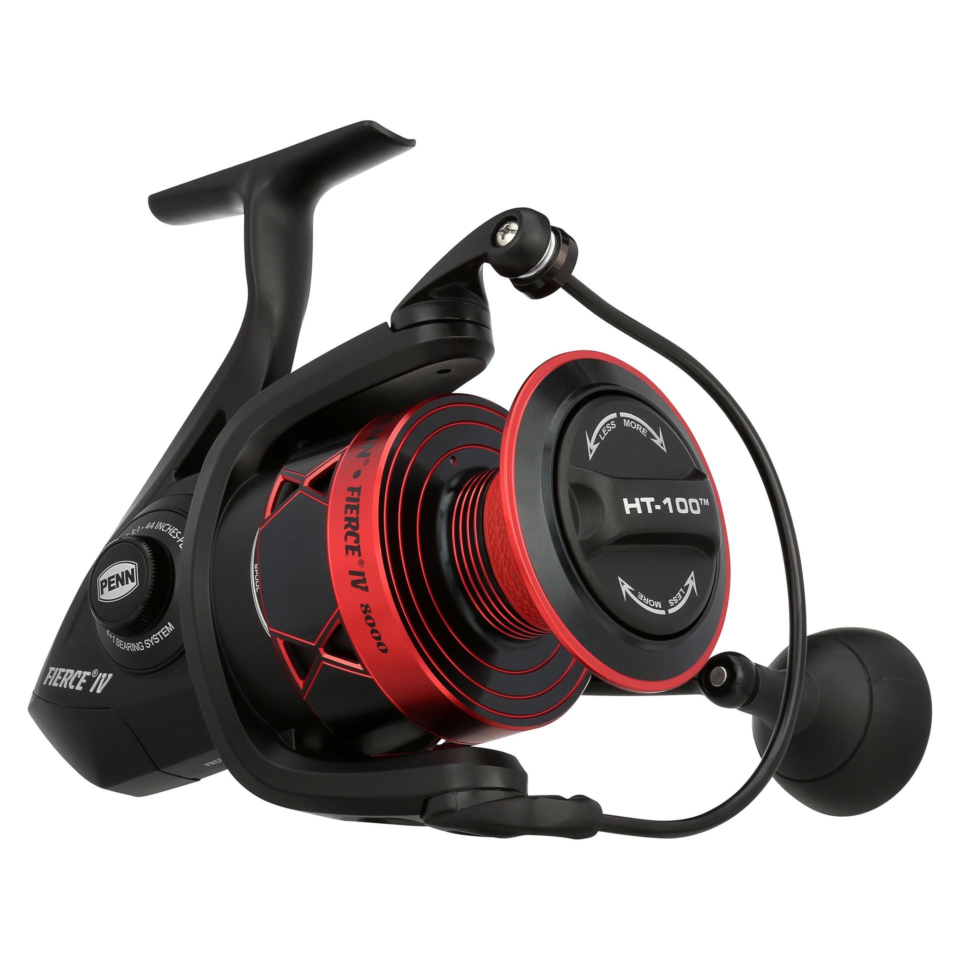 Fierce® IV Spinning Fishing Reel - Lightweight Saltwater & Freshwater Spinning Reel with Smooth Drag System - Perfect for Surf Fishing, Pier Fishing, and Bass Angling