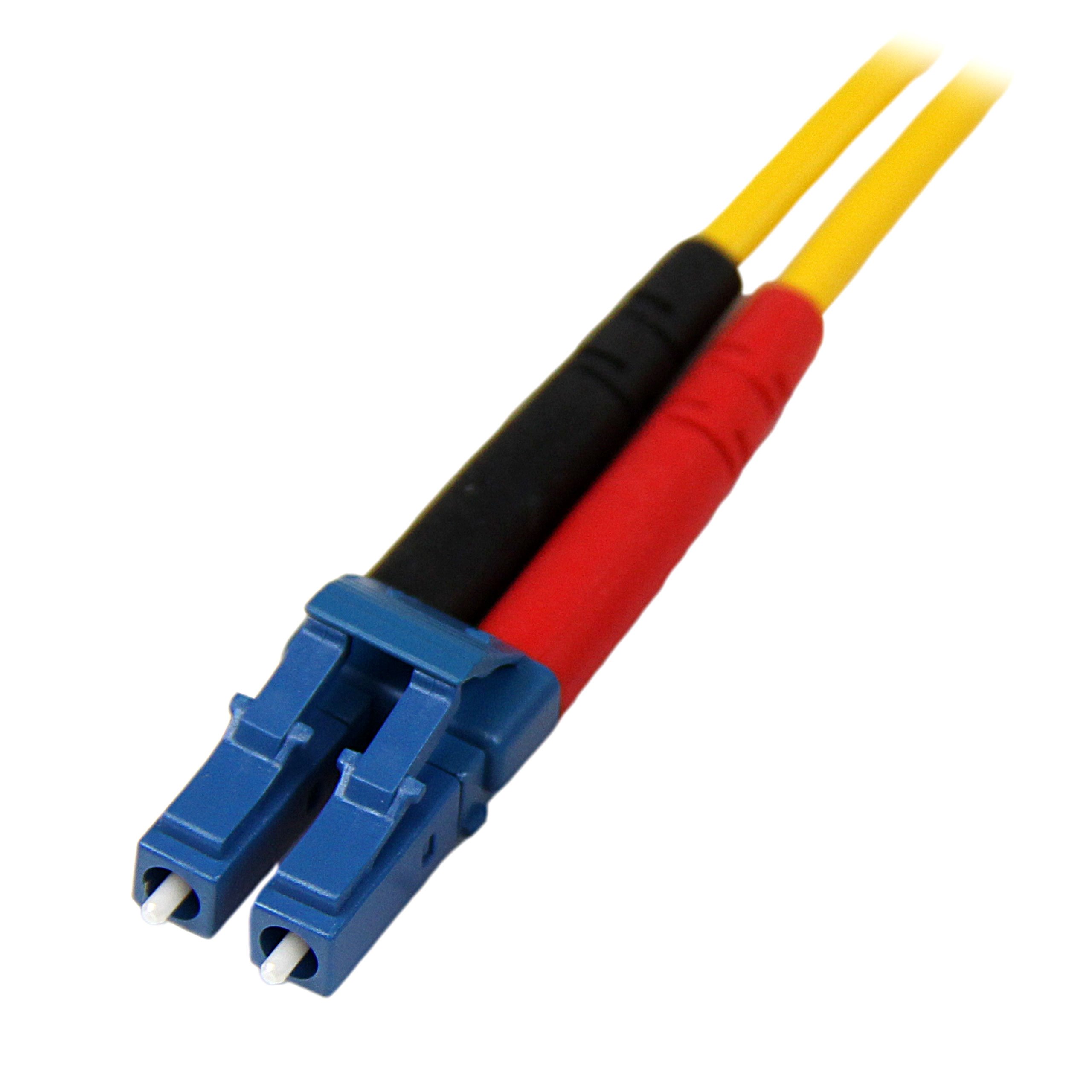 StarTech.com 1m Fiber Optic Cable - Single-Mode Duplex 9/125 LSZH LC to LC Patch Cable - High Speed Network, Data Center, Server Room & Telecom Applications