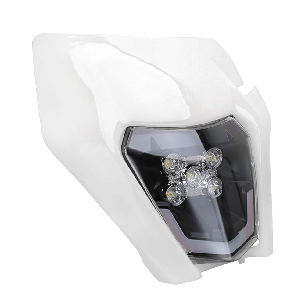 Universal LED Motorcycle Headlight - Waterproof for Dirt Bikes & Street Riding