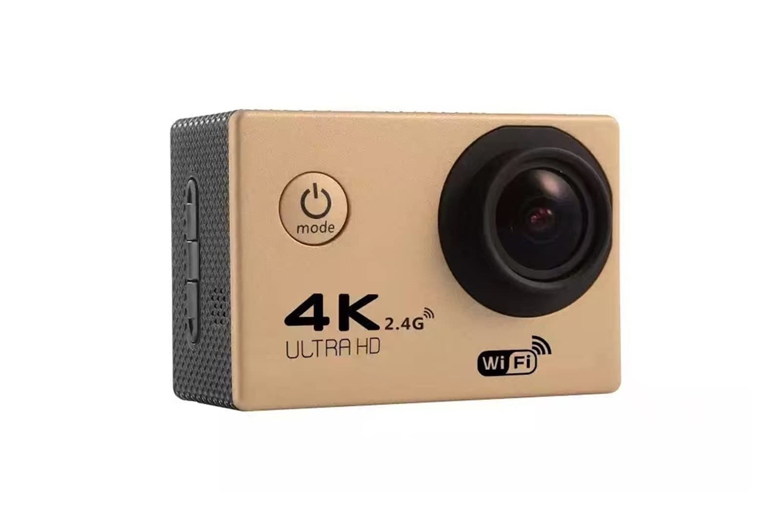 4K Waterproof Action Camera with WiFi & Remote Control - HD Sports DV for Outdoor Adventures, Diving, Riding & Aerial Shots (Golden) - Perfect for Extreme Sports, Travel Vlogging & Underwater Photography