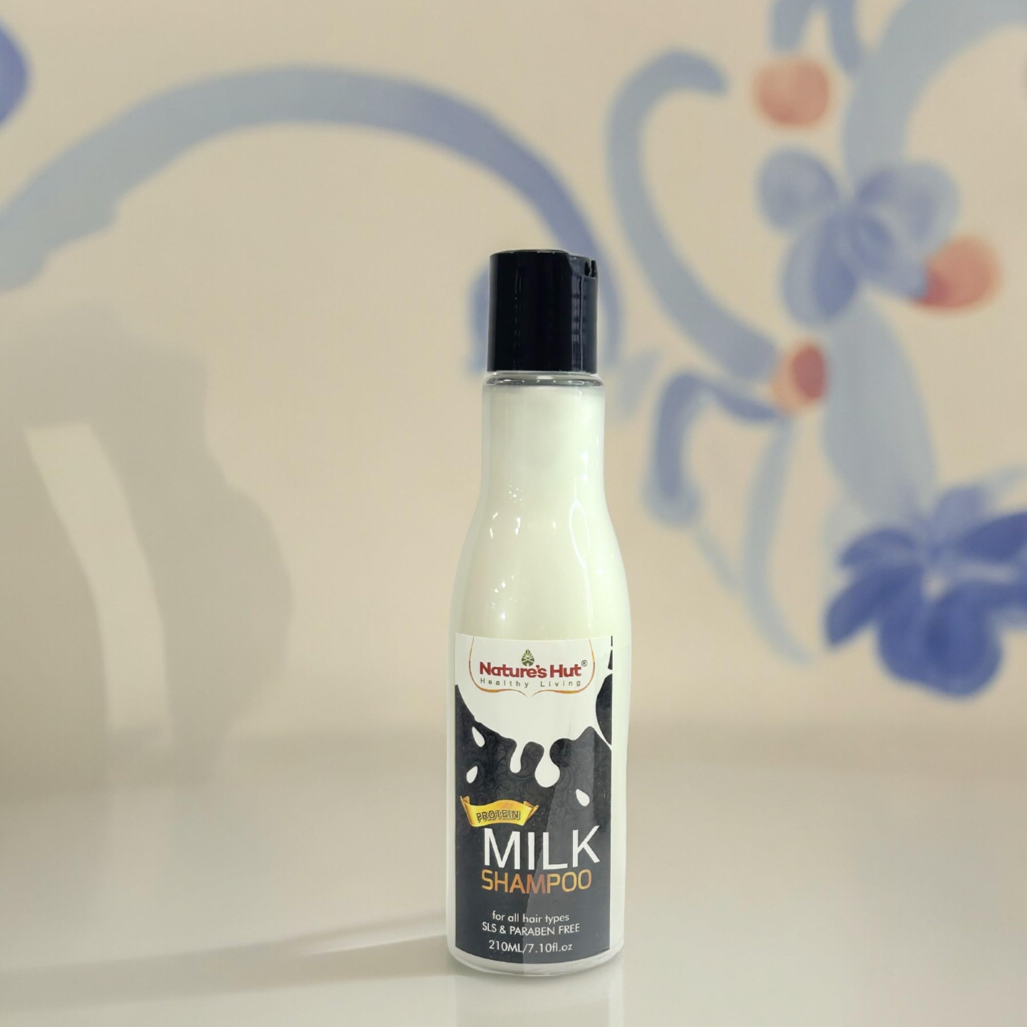NATURESHUT Milk Protein Shampoo - 210ml for Dry & Damaged Hair | Hydrating & Repairing Hair Care | Perfect for Daily Use & Salon Treatments