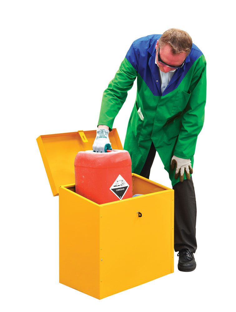 Hazardous Substance Storage Cabinet - Chemical Safety Cabinet for Lab, Garage & Workplace - Secure Storage for Flammable Liquids & Corrosive Chemicals