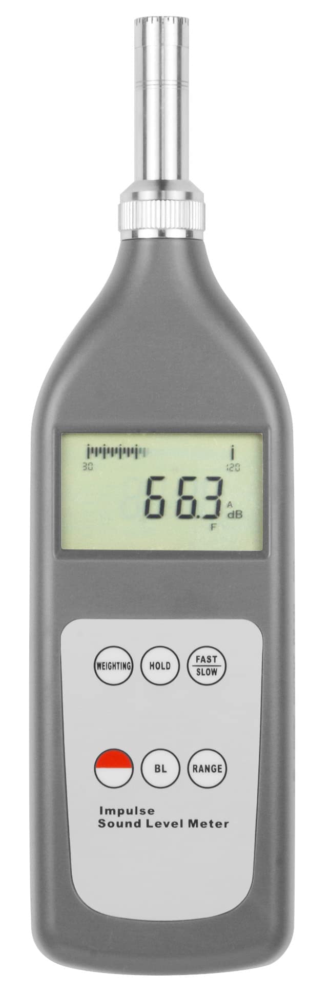 Professional Digital Sound Level Meter - Noise Decibel Tester with Fast/Slow/Impulse Mode, 25-130dB(A) Range for Home, Workplace & Industrial Noise Measurement