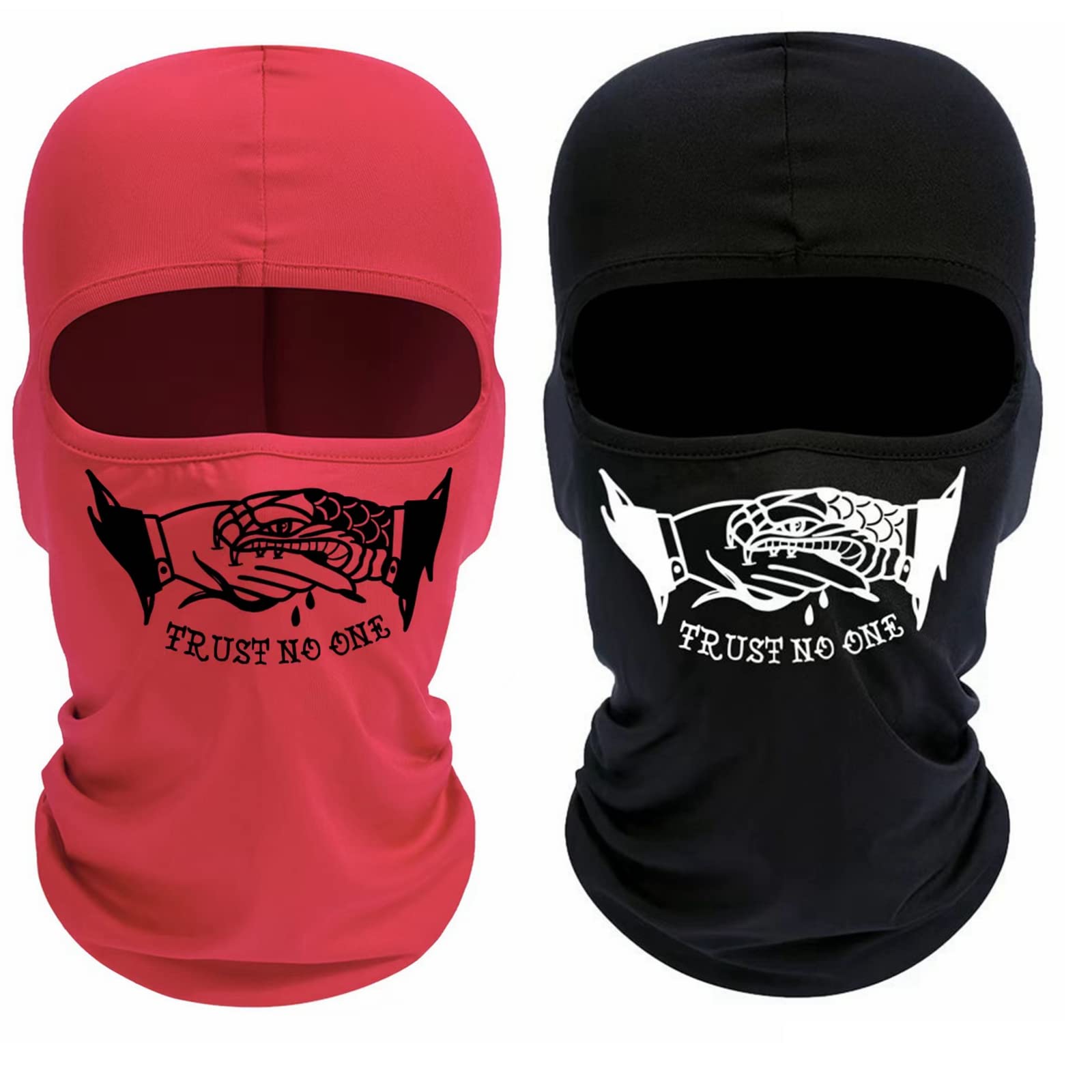 RichLuner 2 Pack Balaclava Face Mask - Windproof Full Face Ski Mask with UV Protection for Men & Women - Ideal for Motorcycling, Skiing, Snowboarding & Outdoor Winter Sports