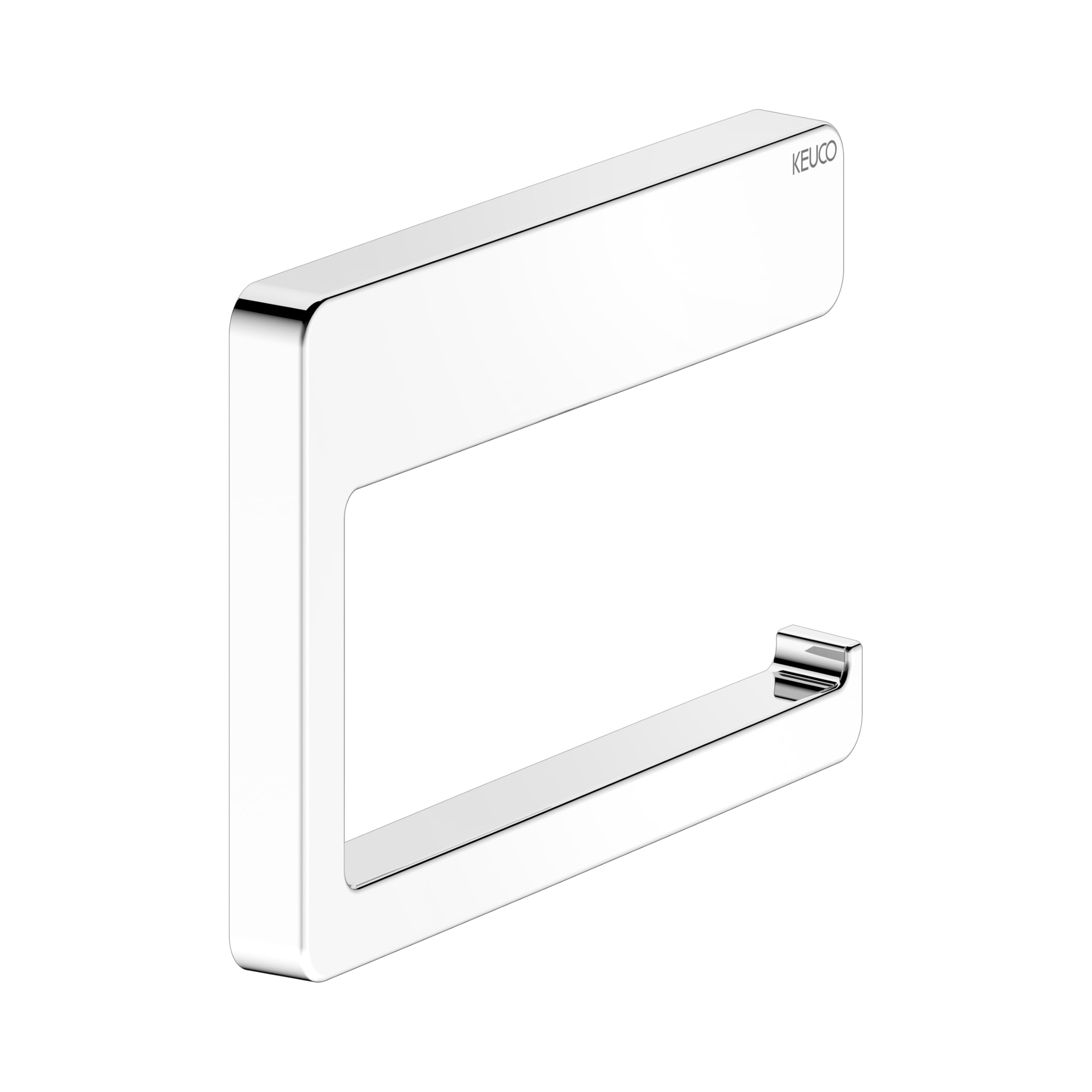12762010000 Chrome Toilet Paper Holder - Wall Mounted Bathroom Tissue Roll Dispenser for Home, Office, and RV Use