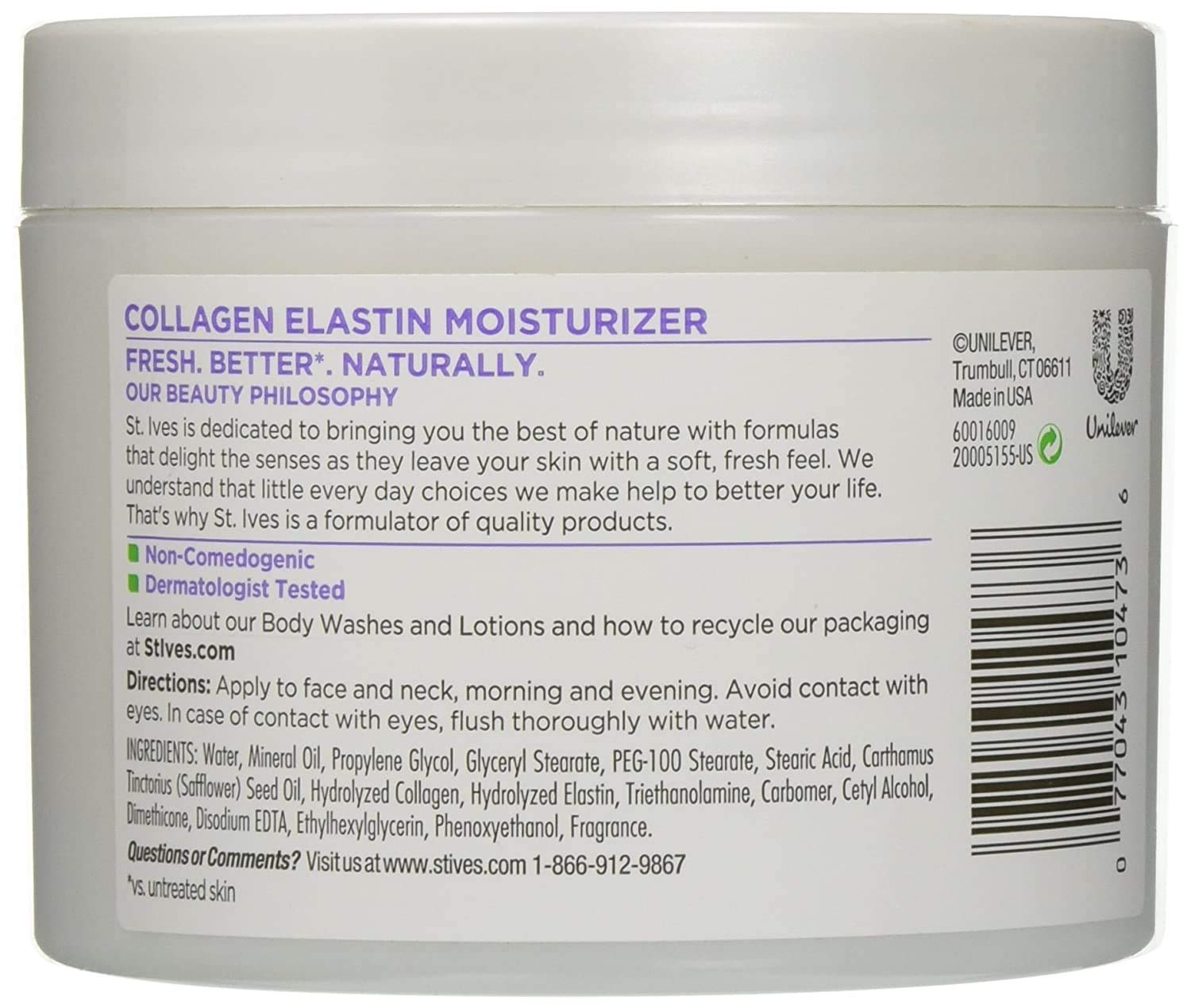 Collagen Facial Cream for Face - Reduces Fine Lines & Wrinkles - 10oz - Anti-Aging Moisturizer for Day & Night Use