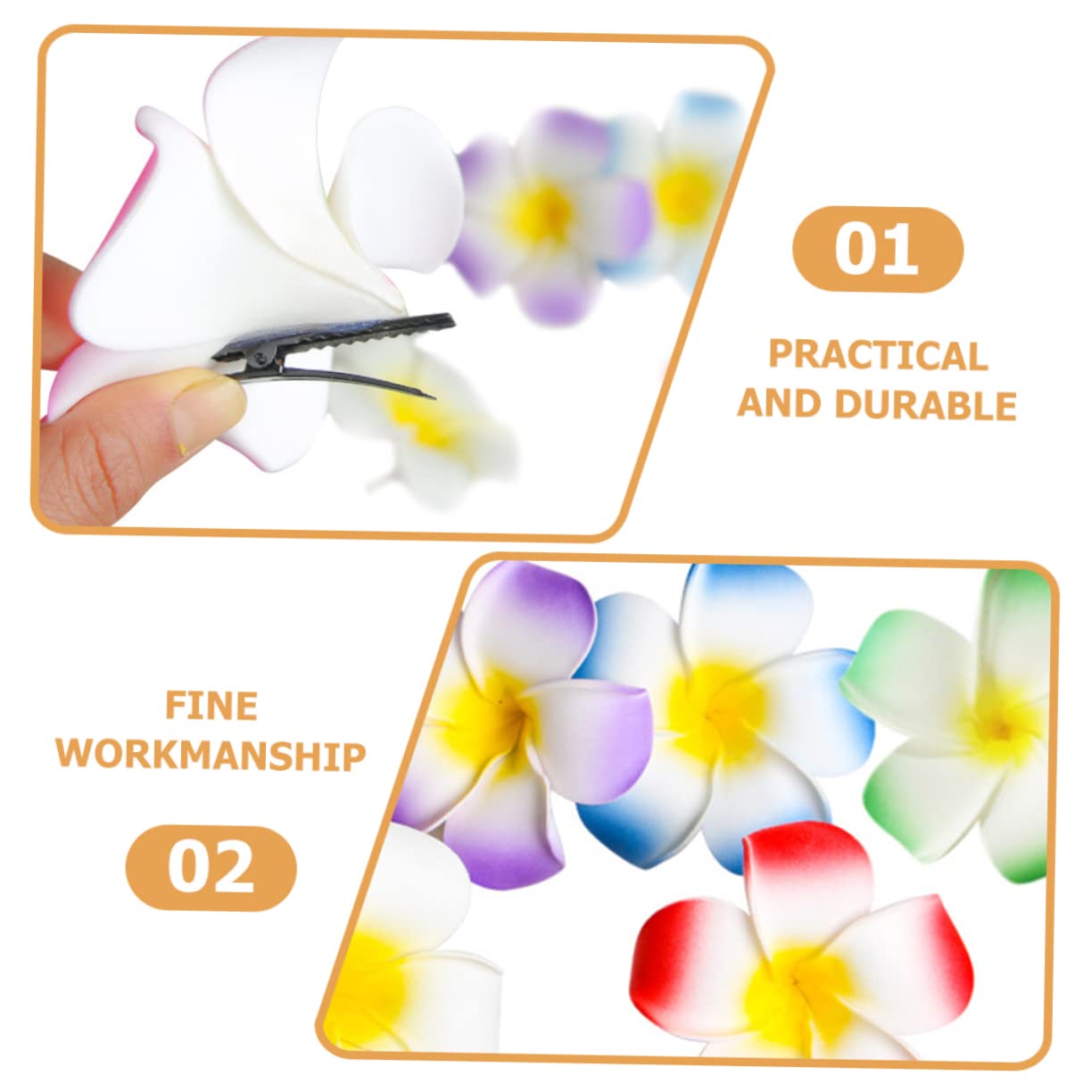 16 Pack Eva Flower Hair Clips for Women - Elegant Simulated Floral Barrettes for Party, Wedding, Birthday & Special Events | Perfect Hair Accessories for Daily Wear & Formal Occasions