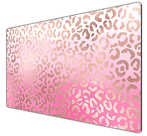 Pink Watercolor Ombre Leopard Print
