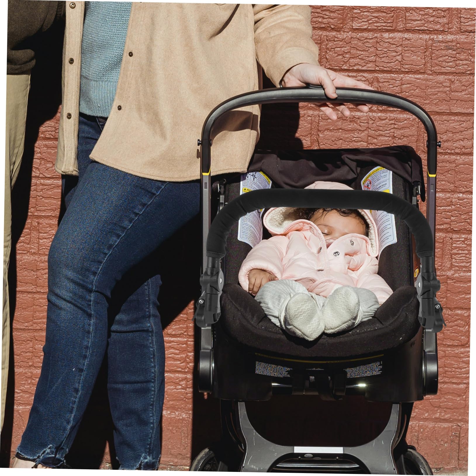 Housoutil Baby Playpen - 4-Piece Stroller Accessories Set, Replacement Stroller Bumper & Handle Extender for Toddlers & Infants | Perfect for Home, Park & Travel Use