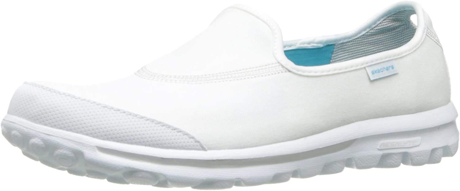 Skechers Women's Go Walk Original Slip-On Walking Shoes - Lightweight Comfort Sneakers for Walking, Travel & Everyday Wear | Breathable Mesh Slip-On Shoes for Women
