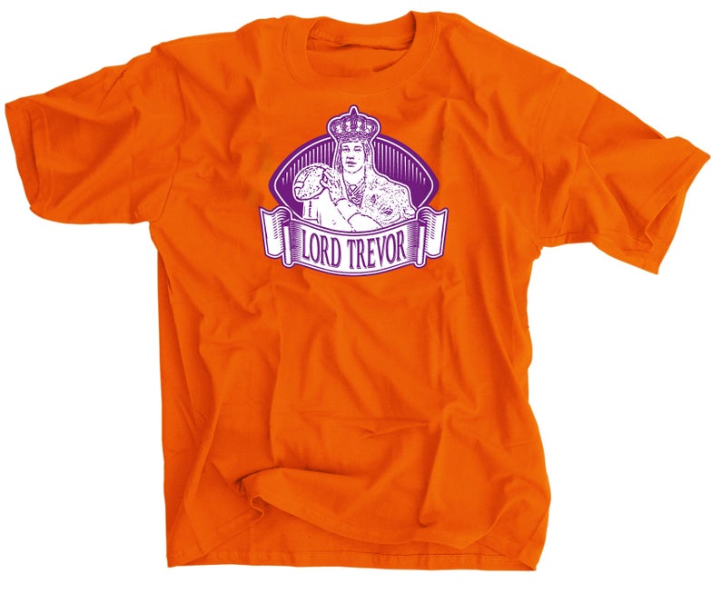 Lord Trevor Clemson Orange and Purple Football Jersey - Official Team Apparel for Fans, Games & Tailgating