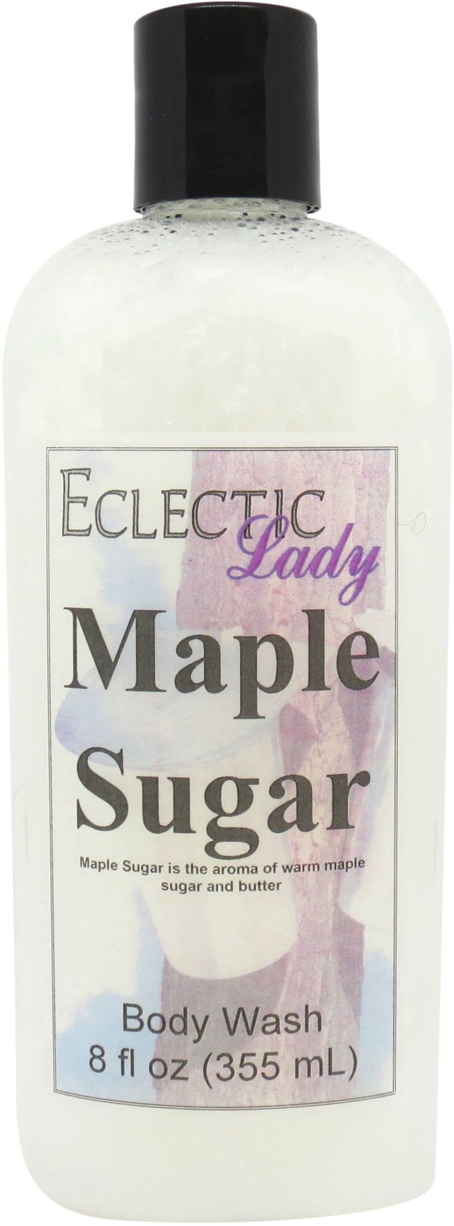 Eclectic Lady Liquid Pearl Body Wash - Maple Sugar Scent | 3-in-1 Bubble Bath, Hand Soap & Body Wash | Phthalate-Free, Handcrafted in USA (8 oz) | Perfect for Relaxing Baths, Spa Days & Gentle Skin Cleansing