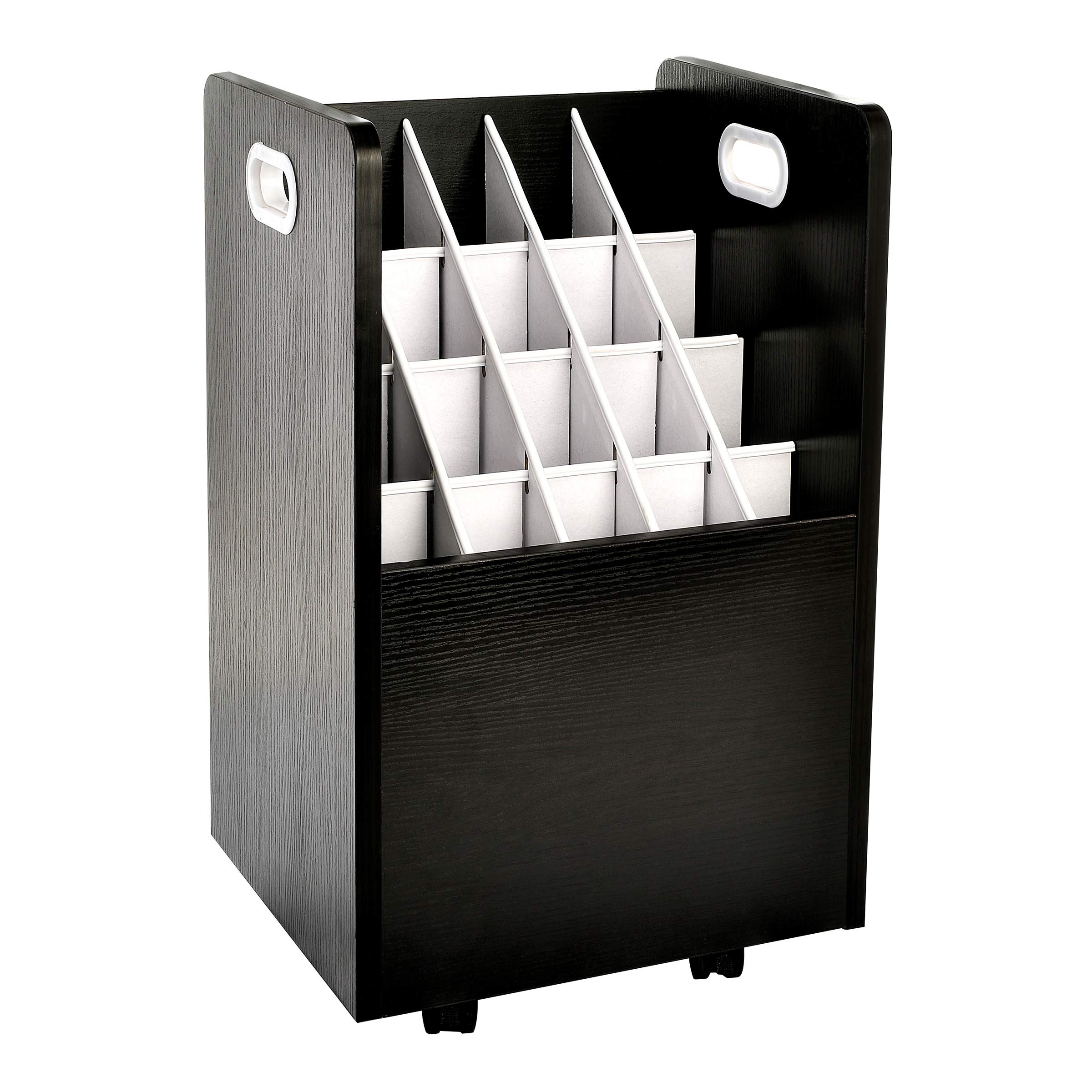 Adir Mobile Blueprint Roll File Holder - 50 Slots & 20 Slots Bundle (Black) - Perfect for Architects, Engineers & Construction Sites - Organize Large Documents & Blueprints with Ease