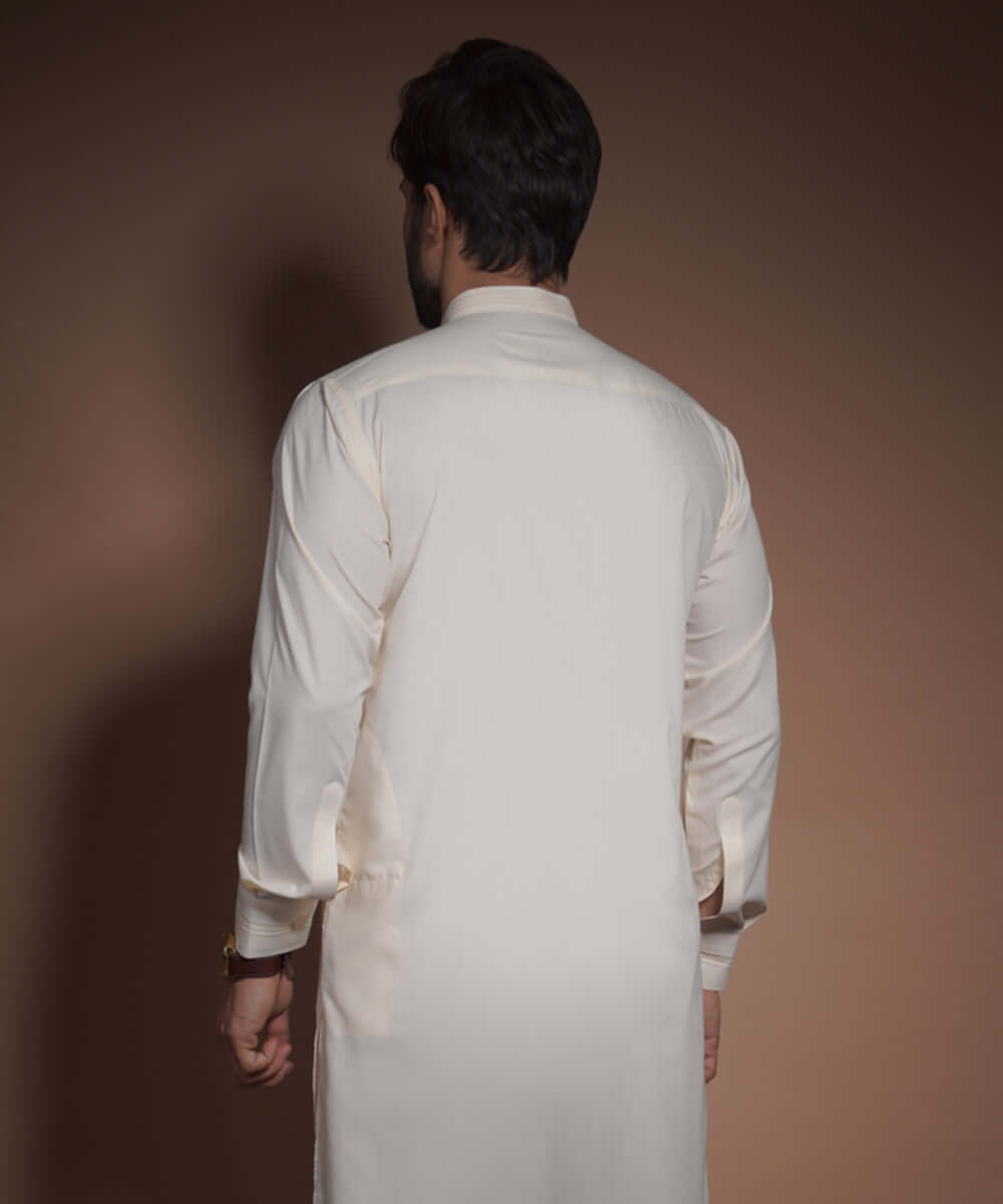 Premium Bosci Cream Cotton Viscose Blend IronEZ Kurta Pyjama Set - Comfortable & Wrinkle-Free for Casual Wear, Lounge & Home Relaxation