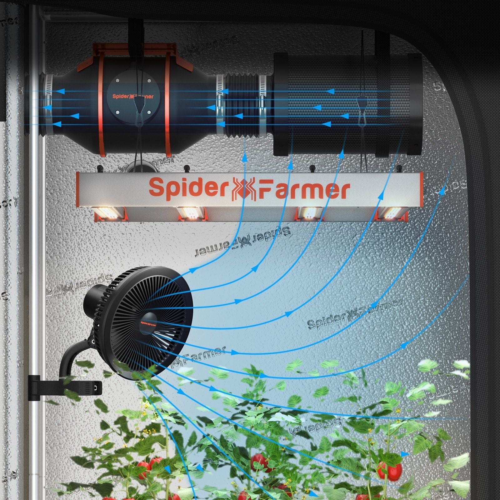 Spider Farmer SF1000 EVO Dimmable Full Spectrum LED Grow Light for Indoor Plants - Hydroponics, Greenhouse, Seedlings & Veg/Flower Growth