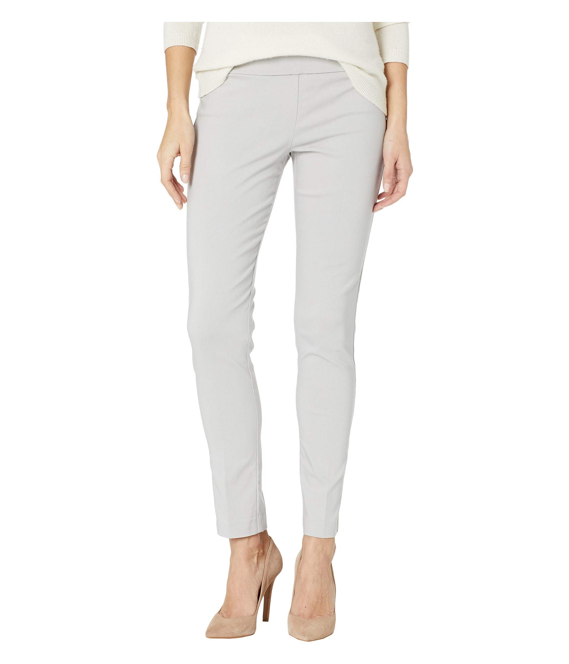 Elliott Lauren Women's Stretch Pull-On Ankle Pants with Back Slit Detail - Comfortable Work Pants for Office & Business Casual Wear
