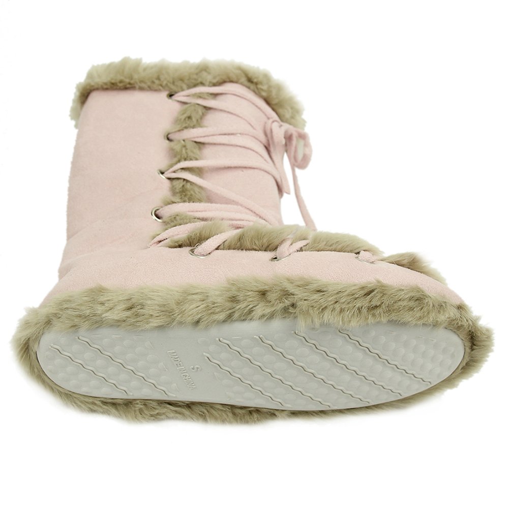 Women's Winter Warm Faux Fur House Slippers - Cozy Indoor Booties for Home, Bedroom & Lounge - Non-Slip Comfortable House Shoes for Cold Weather