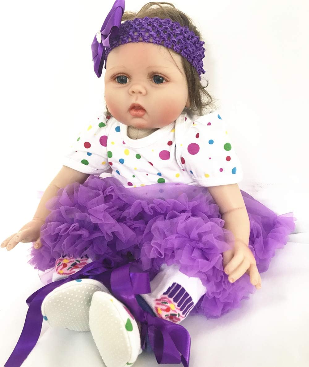 17-22 Inch Reborn Doll Clothes Outfits - 4-Piece Tutu Dress Set for Baby Girl Dolls | Perfect for Collectors, Photography & Role Play