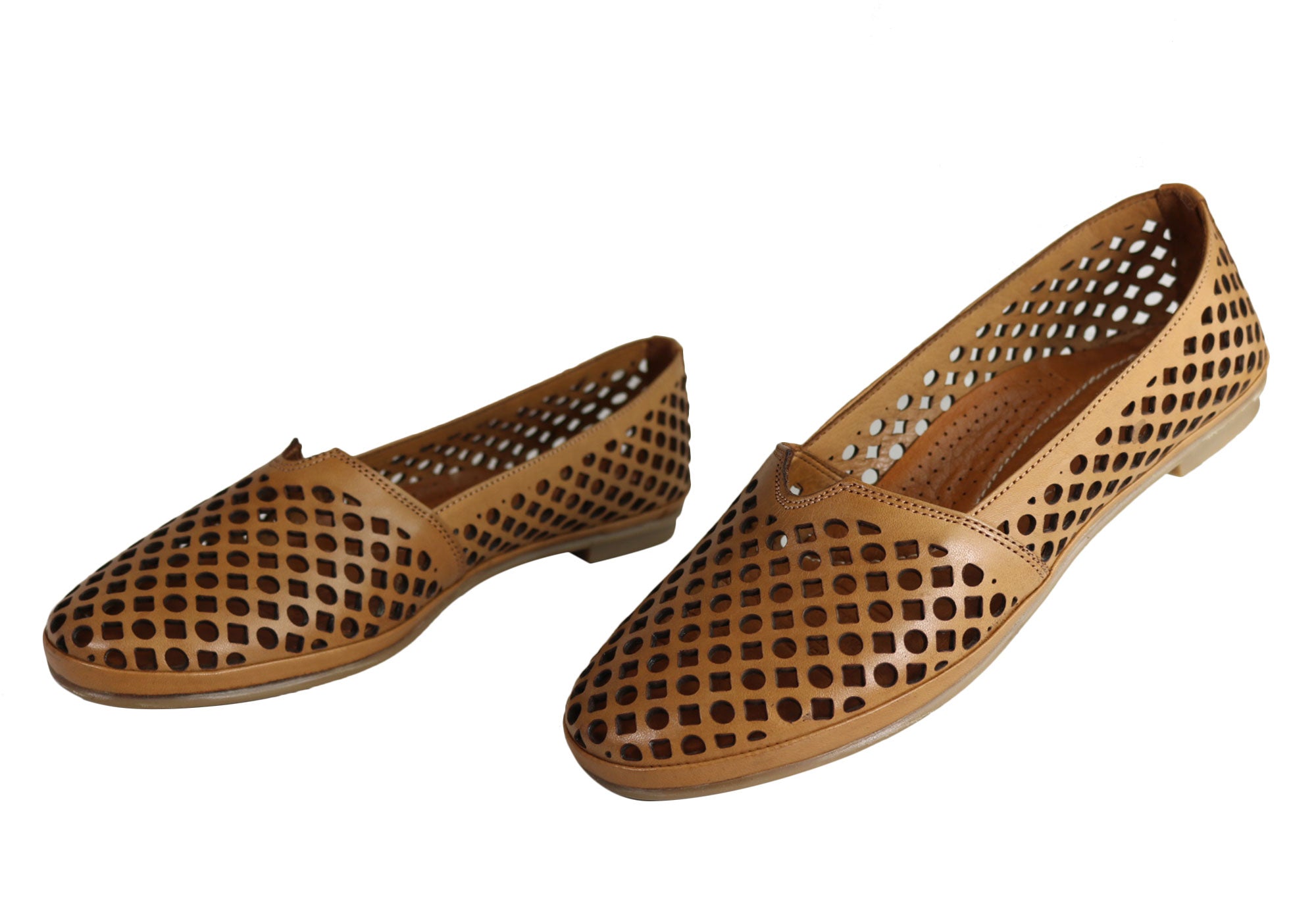 Orizonte Aria Women's Comfortable Soft Leather Flat Shoes - European Style for Casual Wear, Office & Travel