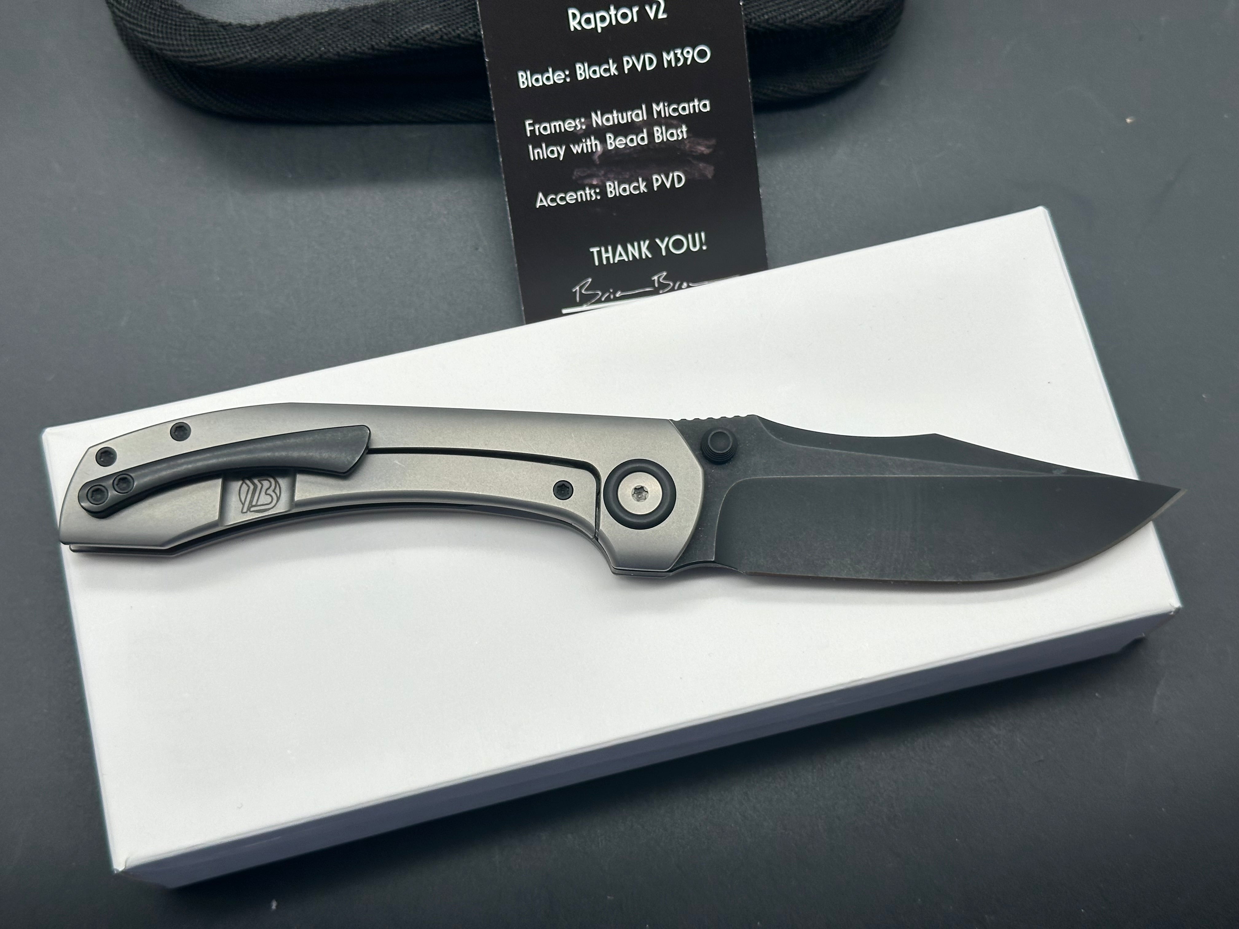 Brian Brown Knives Raptor V2 Folding Knife - 3.5