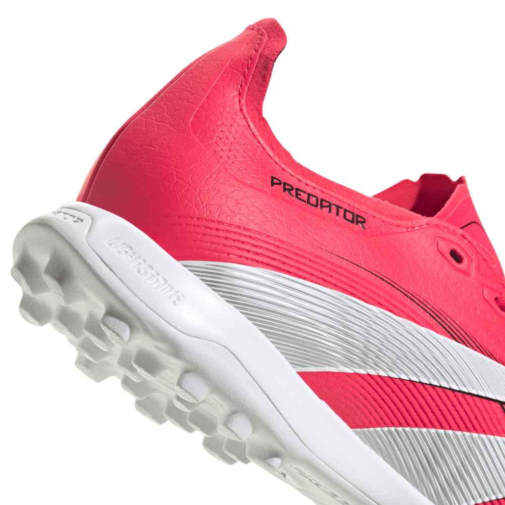 Adidas Predator League TF Turf Football Shoes for Men - Lucid Red/White/Core Black - Soccer Cleats for Artificial Grass - Perfect for Training & Matches